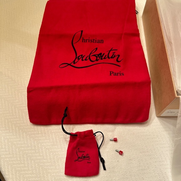 Christian Louboutin Kate Red Patent 100 mm Heels, Size 37 - Picture 11 of 14